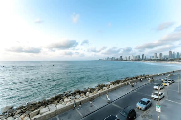 Luxurious Beachfront 2BR Apt with Balcony, Parking